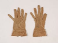 Drab cotton gloves